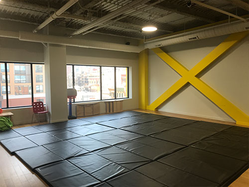 Photo of Urban Child Academy's River North gym with padded floor