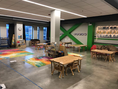 Photo of Urban Child Academy's River North Three's Room with large open space